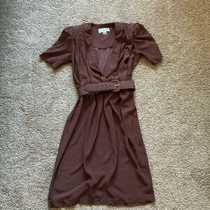 Brown polka dot vintage style dress 🤎Nara smith inspo🤎